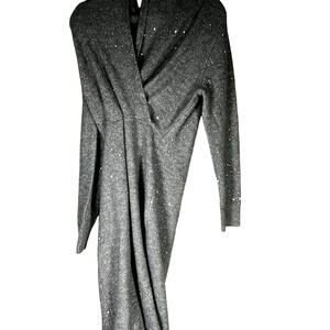 NEW Ann Taylor medium faux wrap long sleeve color medium heather